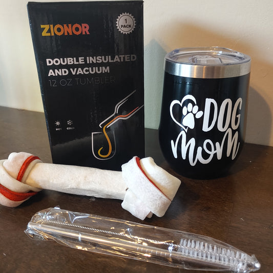 Dog Mom Wine Tumbler